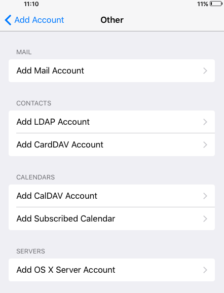 Setting Up Your E Mail Account On Iphone Or Ipad Ios 9 2